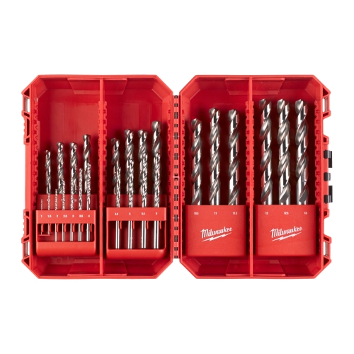 Zestaw wierteł do metalu Milwaukee HSS-G THUNDERWEB fi 1-10 mm (19SZT) – widok 2 Zestaw wierteł do metalu Milwaukee HSS-G THUNDERWEB fi 1-10 mm (19SZT) – widok 2